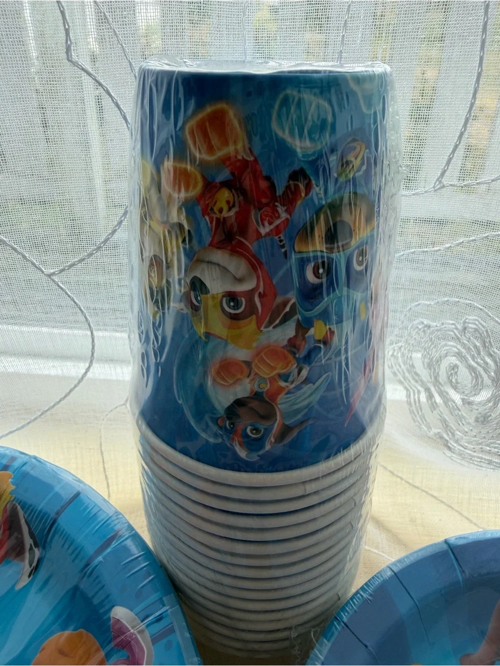 Paw Patrol Kids Blue Party Tableware Set - Plates, Cups & Favor Boxes